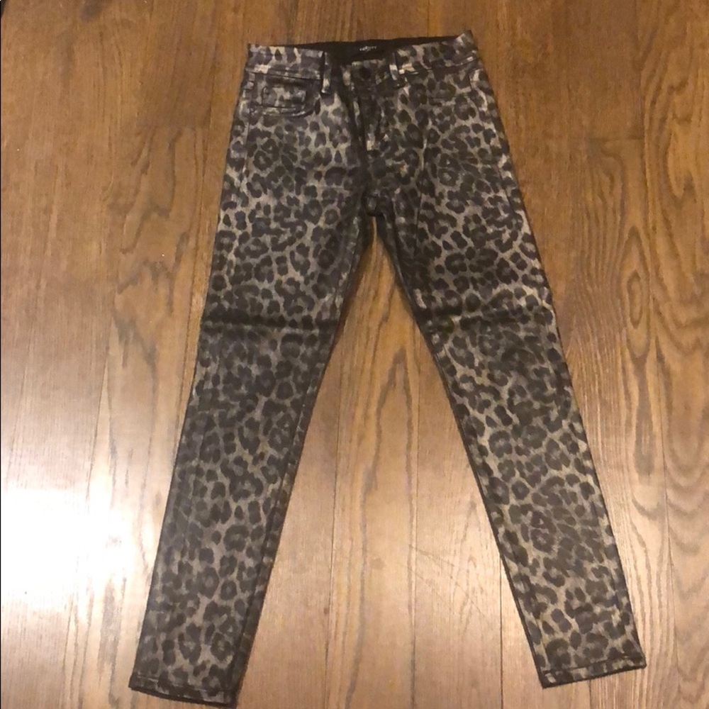 Fidelity snake skin coated jeans size 26
